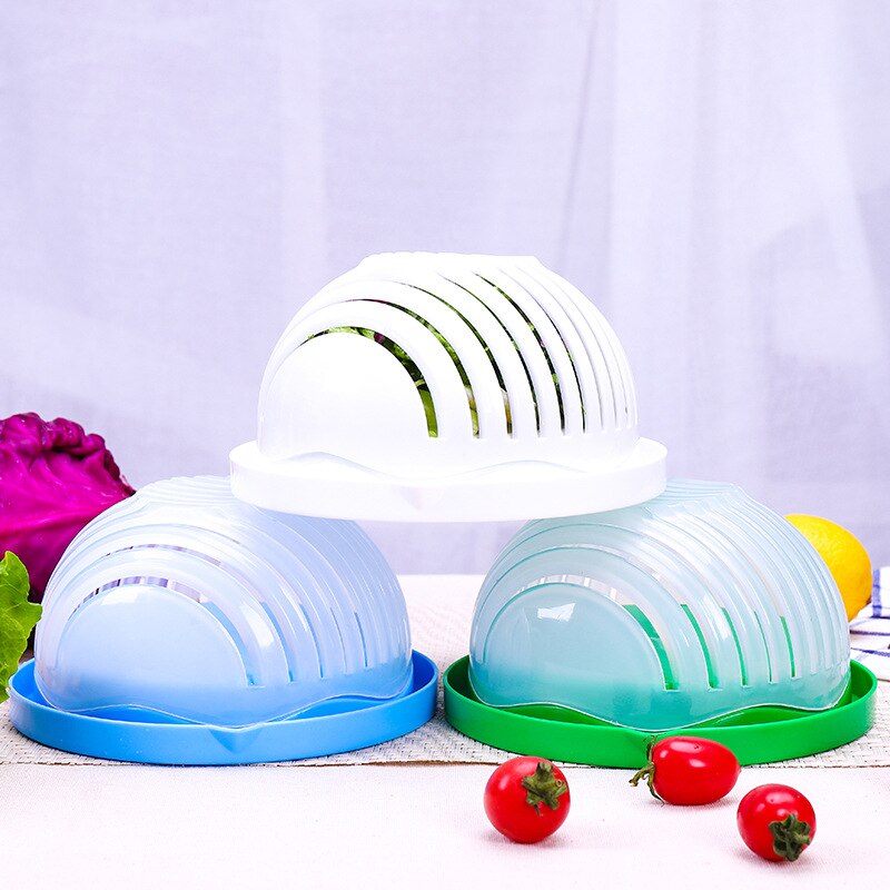 Saladesnijder, kom, fruithakker, snijmachine, multifunctionele salademaker, fruit- en groentesnijder, keukengadget, snijder