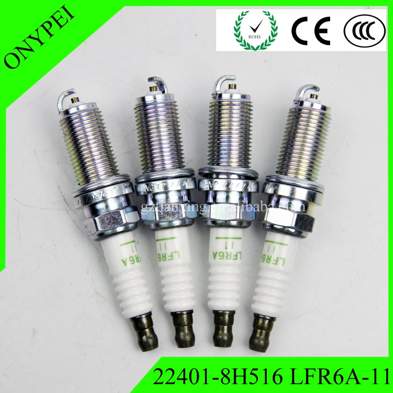 4-6pcs 22401-8H516 LFR6A11 3672 Spark Plug For Yamaha F115 F225 F250 F300 Nissan Almera Primera LF115/250/300 LFR6A-11