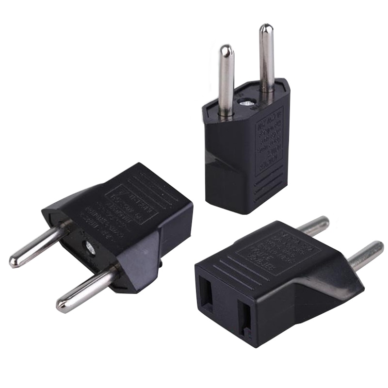 Adaptateur de prise électrique de voyage, prise de courant UK CN US à EU Euro européenne, 2 broches, cordon d'alimentation, prise de courant, 1 pièce