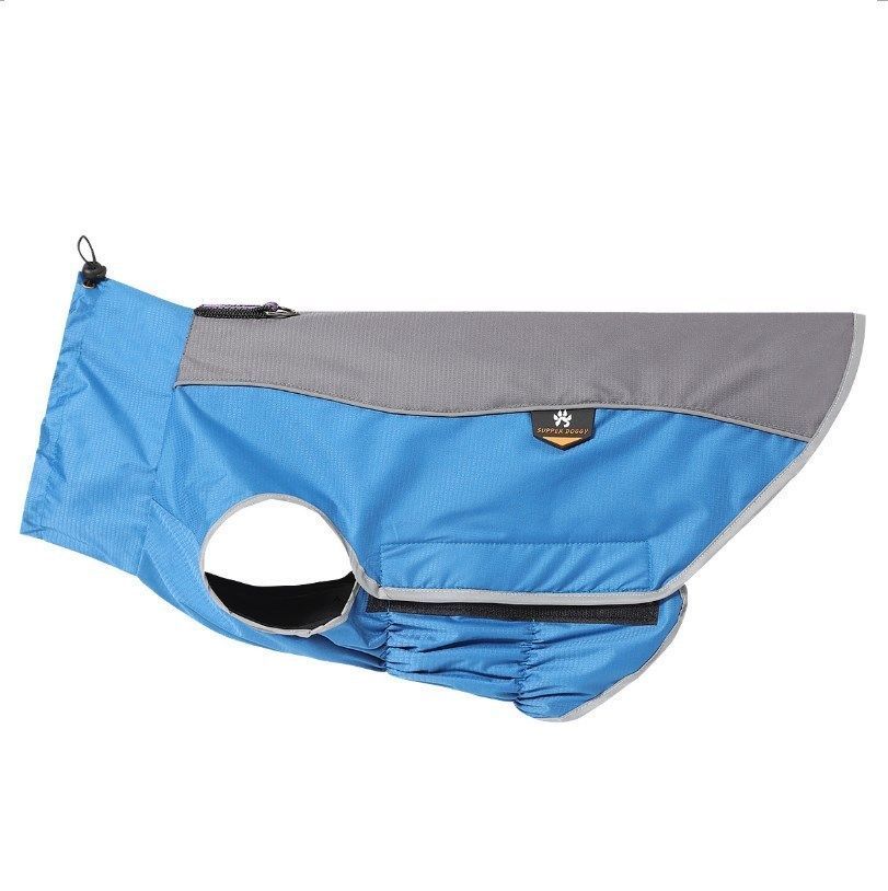 Robe fantaisie d'hiver pour chiots | En coton, veste matelassée, manteau Chihuahua en peluche caniche, imperméable, collection populaire: Bleu / L
