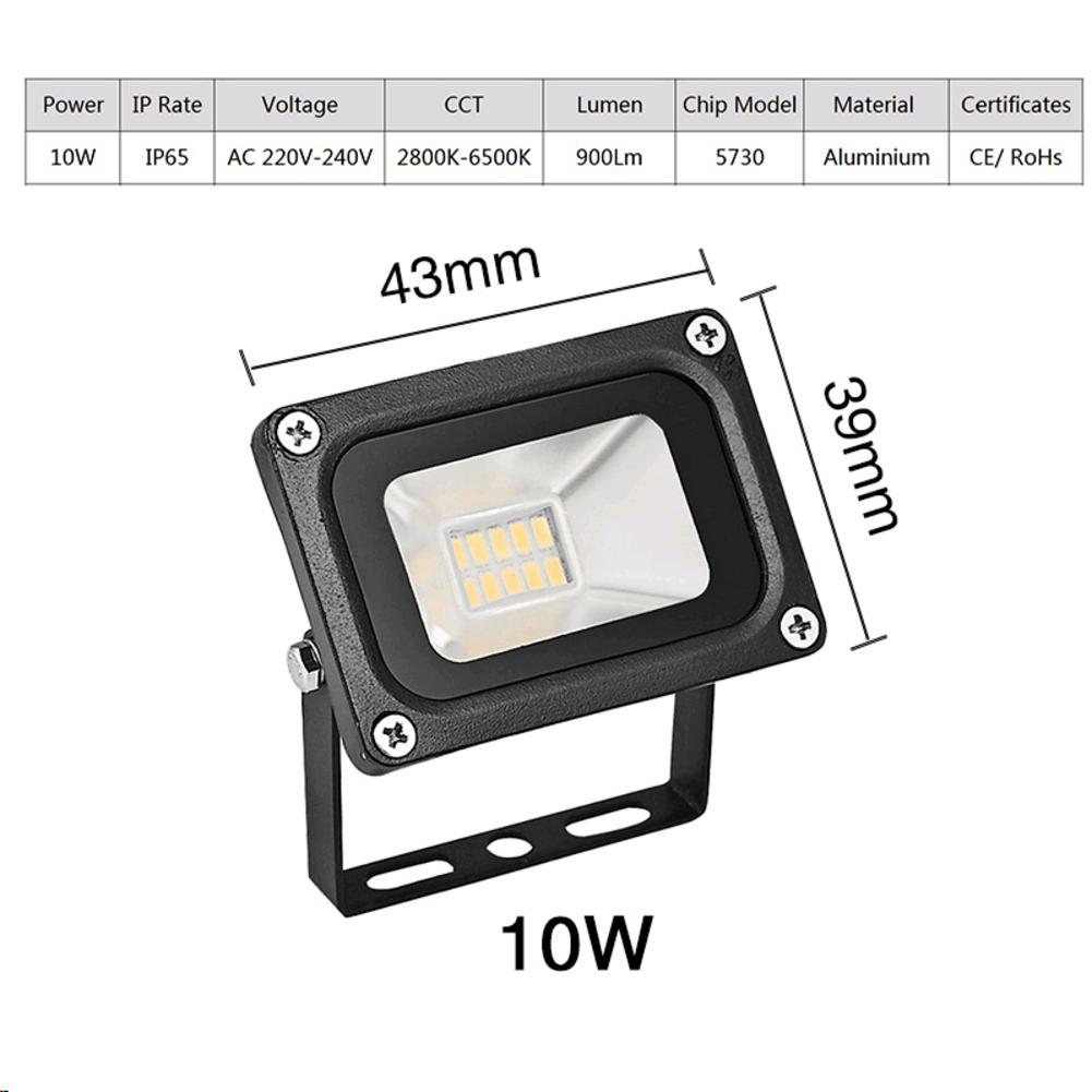 10W 12 V Led-schijnwerpers Landschap Spotlight Led Zoeklicht Outdoor Lamp 12 Volt Coldwhite Schijnwerper Tuin Straat vierkante