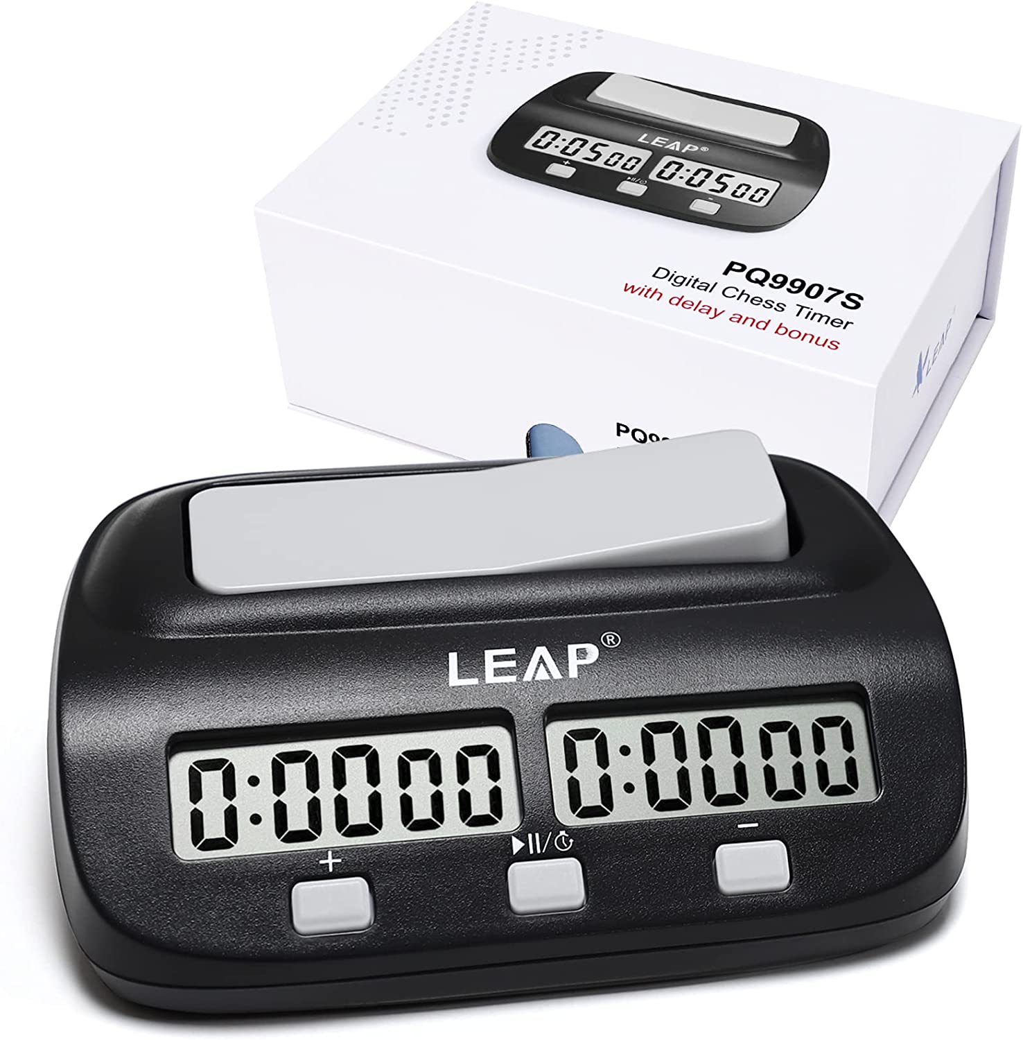 LEAP Chess Clock Digital Count Down Chess Timer Board Games Bonus Competition Master Tournament with Alarm Function: black