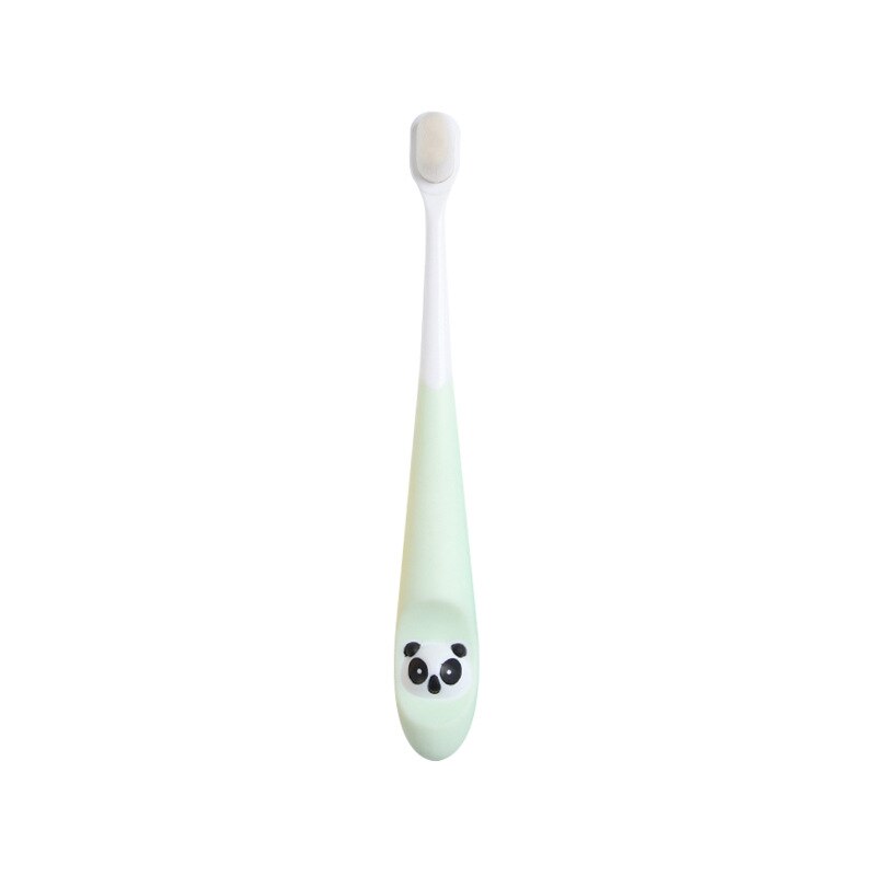 Brosse à dents pour enfants, 4 pièces, motif Panda coloré, brosse douce, soins dentaires, toilette, nettoyage des dents