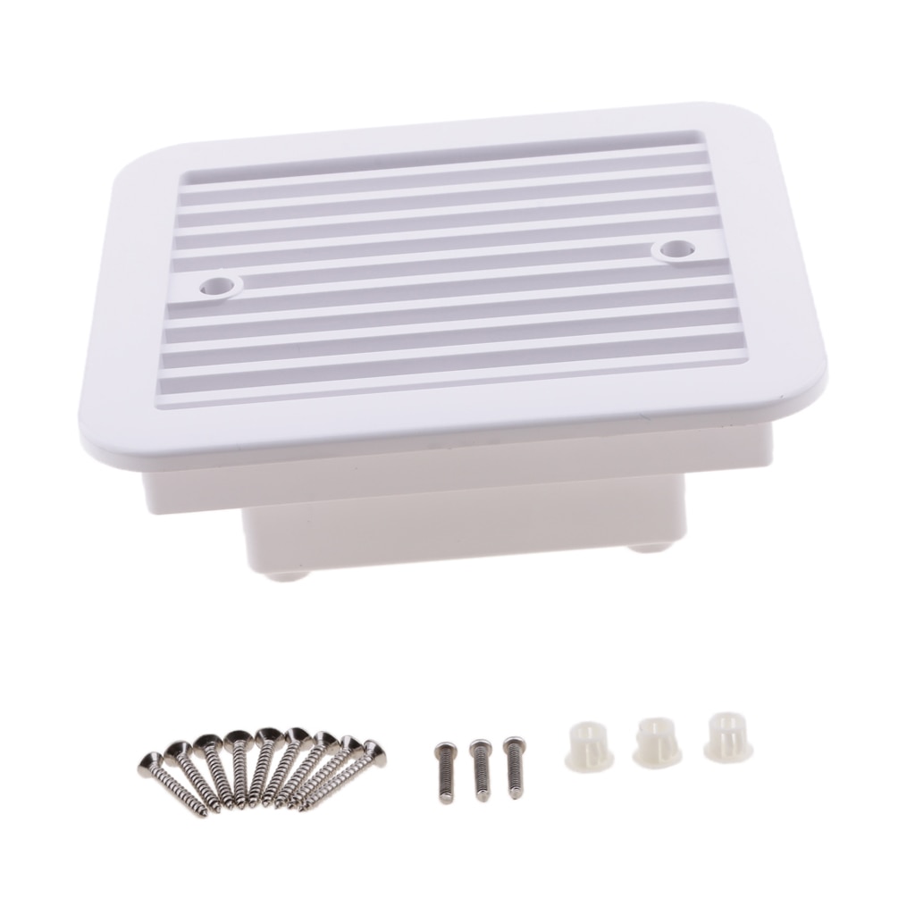 Universal RV Trailer Vent, Side Air Vent with Cool Ventilation Air Fan (White)