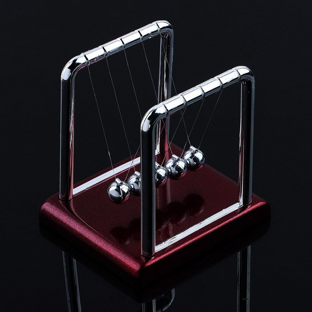 Newton Cradle Balance Staal Ballen School Vroegschoolse Onderwijs Onderwijs Levert Natuurkunde Science Pendulum Desk Toy
