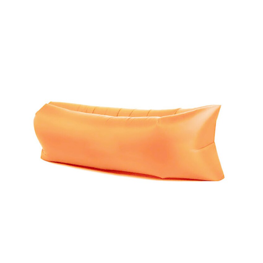 Camping Outdoor Inflatable Sofa Beach Lazy Inflatable Sofa Sleeping Bag Inflatable Bed Fast Folding Air Sofa for Adults: orange
