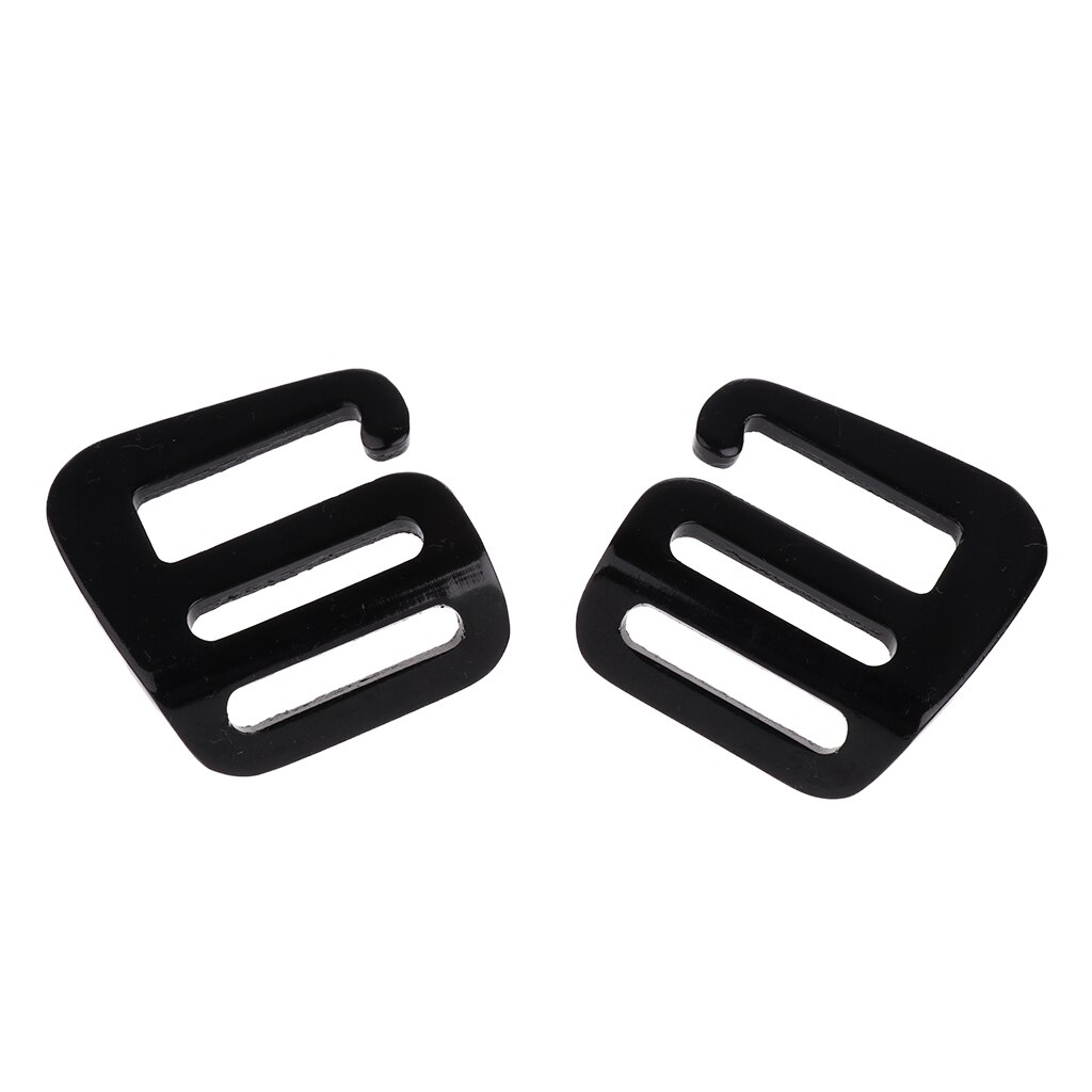 2Pcs 1 inch Metal G Hook Outdoor Webbing Buckle for Backpack Strap 25mm: Black