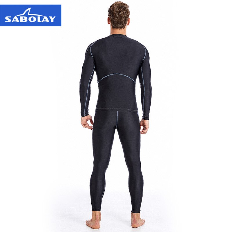 L-5XL Plus Size Rashguard Surf Swim Shirt Men Long Sleeve Swimsuit Swimwear Rash Guard Quick Dry Diving Suit Man Sails Clothes