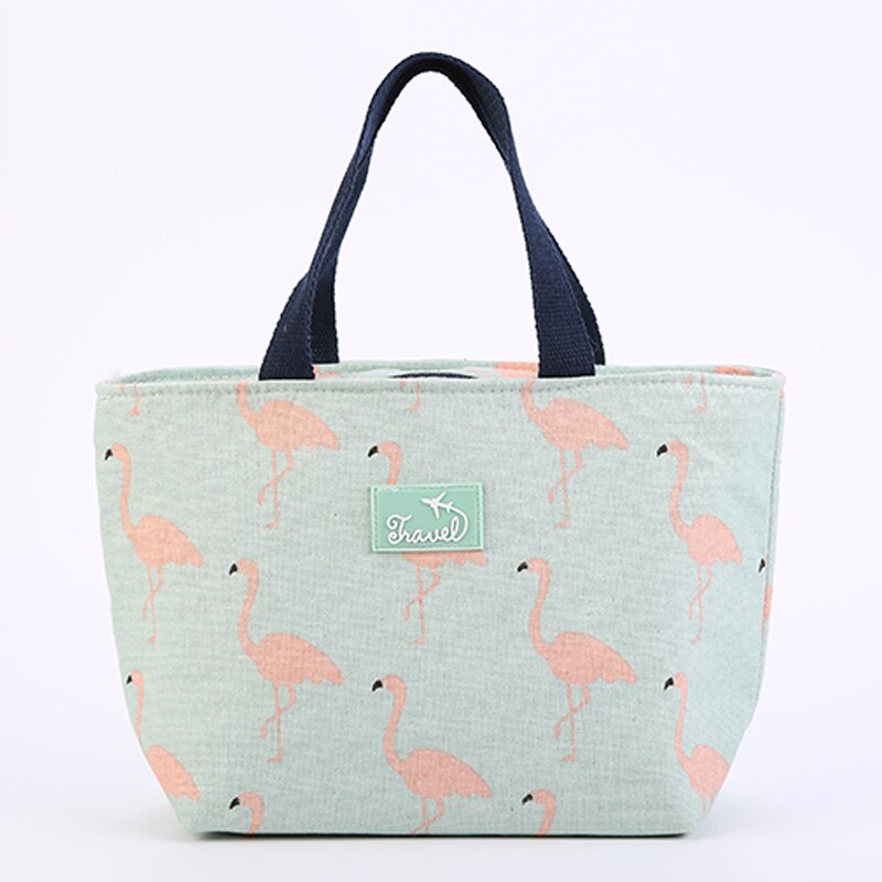 Grappige Cartoon Kids Bento Cooler Zakken Lunch Tas Voor Vrouwen Flamingo Thermische Ontbijt Eten Doos Draagbare Picknick Reizen: Flamingo2