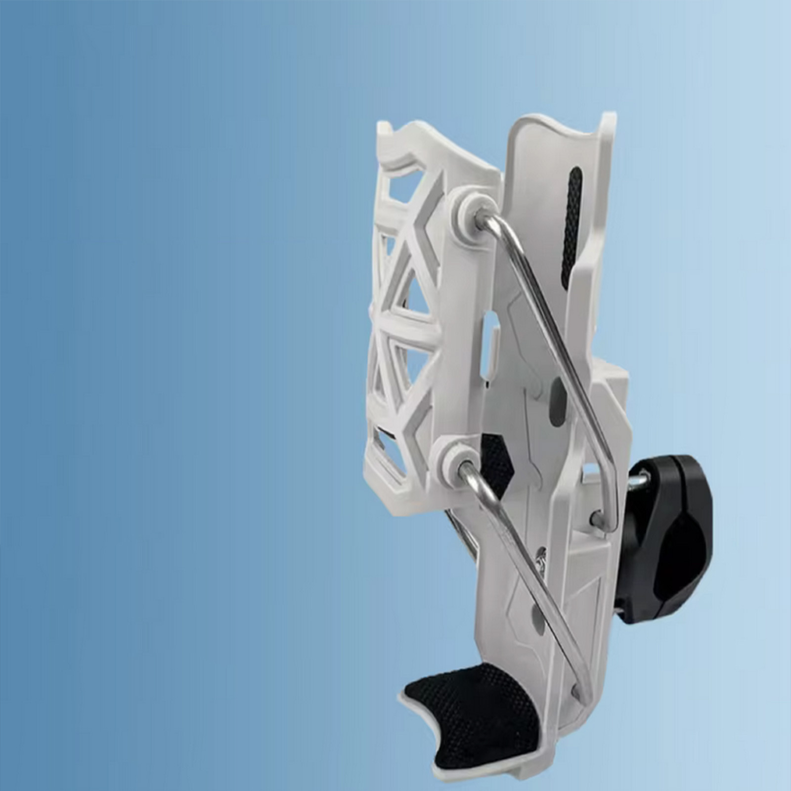 360 ° justerbart styre motorsykkel koppholder universal sykkel motorsykkel vannflaskeholder for mountainbike landeveissykling adv motorsykkel: Hvit