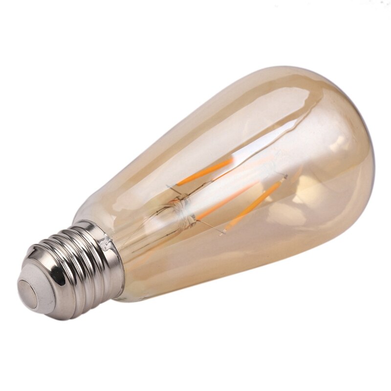 2 Pcs Dimmable E27 Retro Vintage Filament ST64 COB LED Bulb Light Lamp Voltage 220V, 4W &amp; 8W