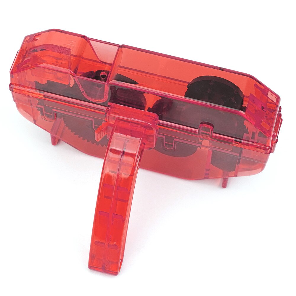 JSHOUBIKE Chain Cleaner Mountain Cycling Cleaning Kit Portable Bicycle Chain Cleaner Bike Brushes Scrubber Wash Tool Accessories: Red