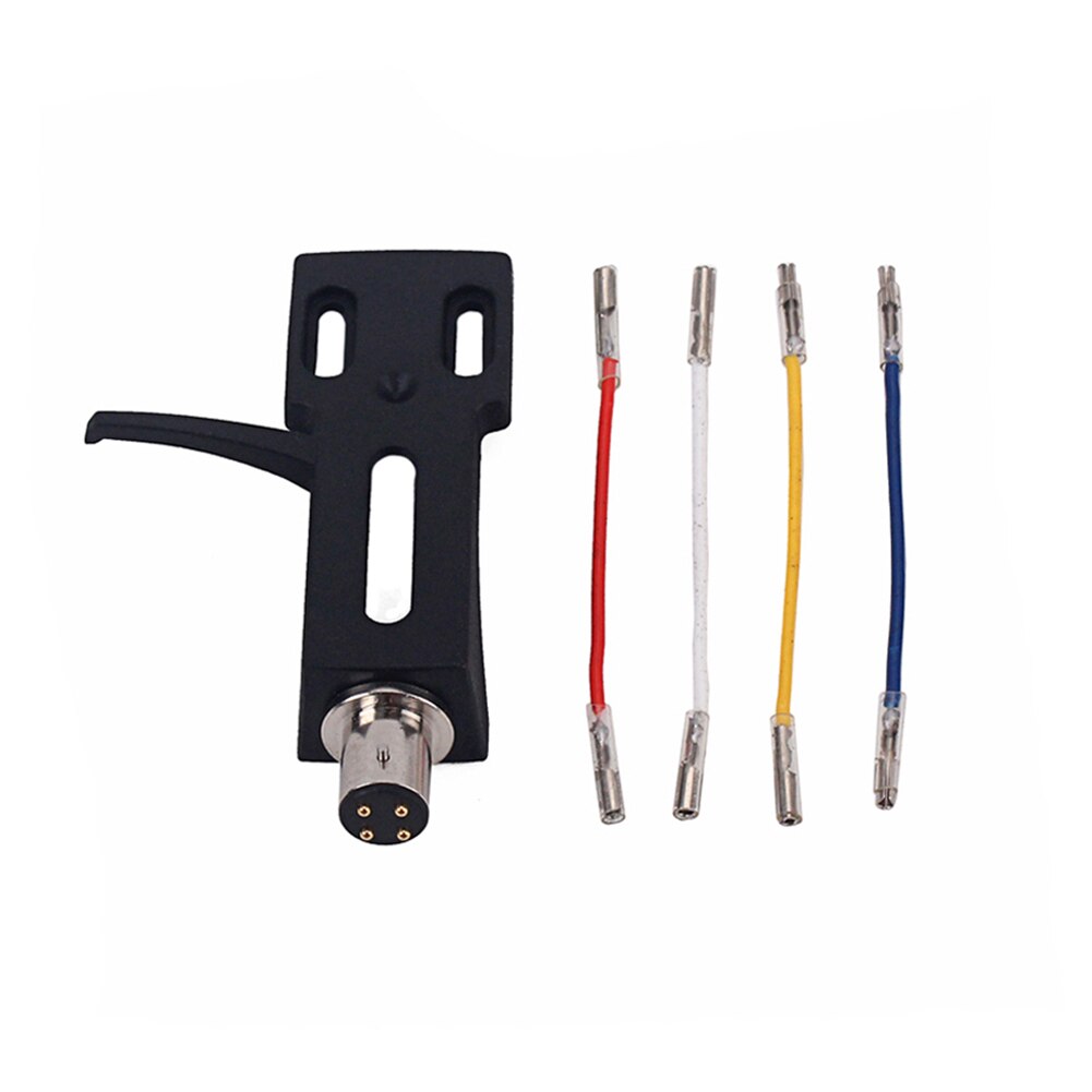 Universele Draaitafel Headshell Monteren Metalen Phono Cartridge Vervanging Fonograaf Hoofd Houder Met Stylus Lood Draad