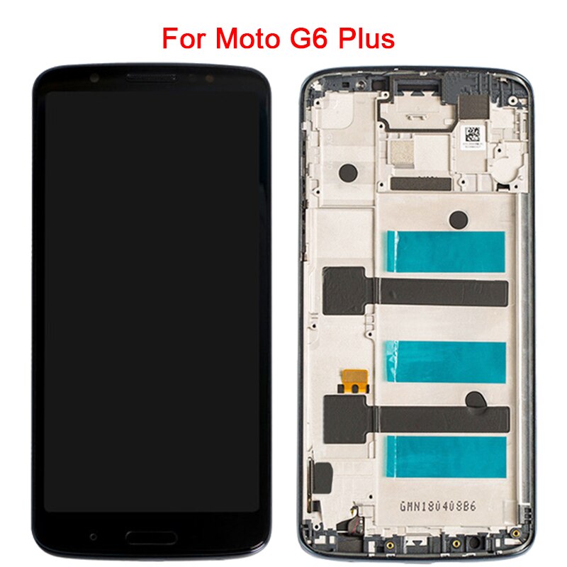 Originale G6 LCD Per Motorola G6 Giocare Display Con Telaio 5.9 "Moto G6 Più LCD di Tocco Digitale Dello Schermo di Vetro montaggio LCD di Riparazione