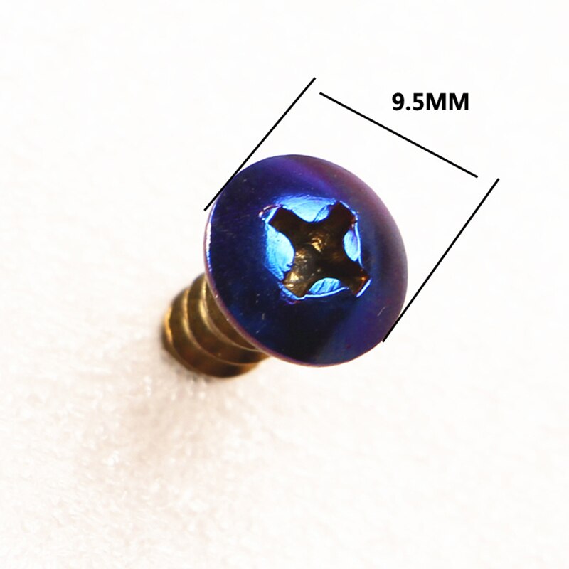 304 stainless steel screw Blue plated color screw cross head self-tapping screw M5*15mm motorcycle electric car