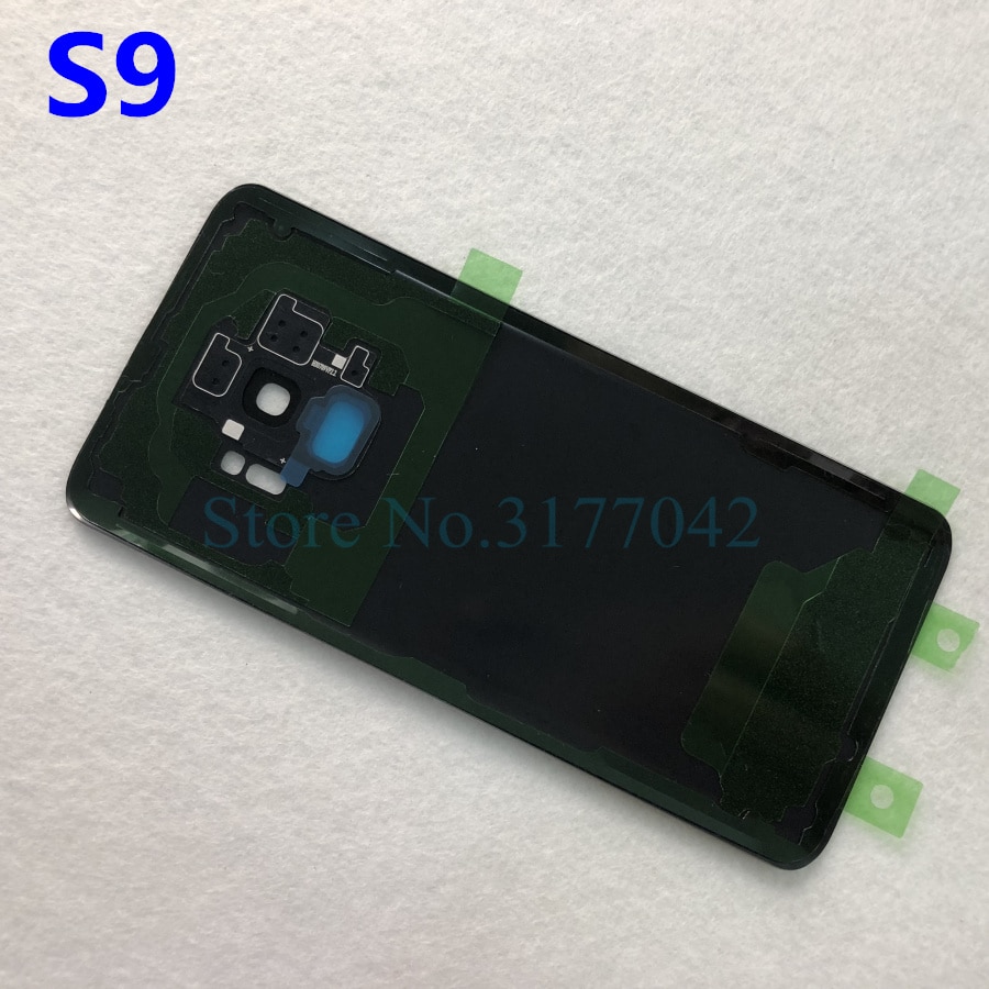 SAMSUNG Back Battery Cover For Samsung Galaxy S9 Plus s9+ G965 SM-G965F G965FD S9 G960 SM-G960F G960FD Back Rear Glass Case