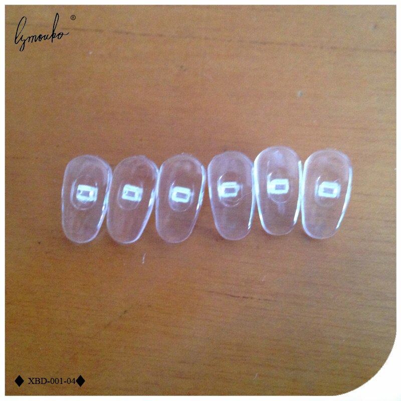 Lymouko 20Pairs/Lot PVC Eyeglass Plastic Nose Pads Lock Type Frame On Nose Pad Glasses Massage Health Care Anti-Slip Toos