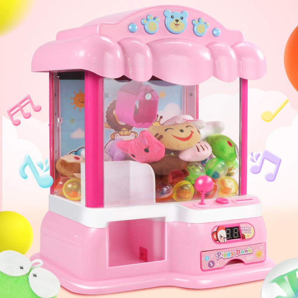 Juego de Arcade garra, dispensador de dulces, máquina de muñecas con Clip para niños, de cumpleaños y Navidad para niños
