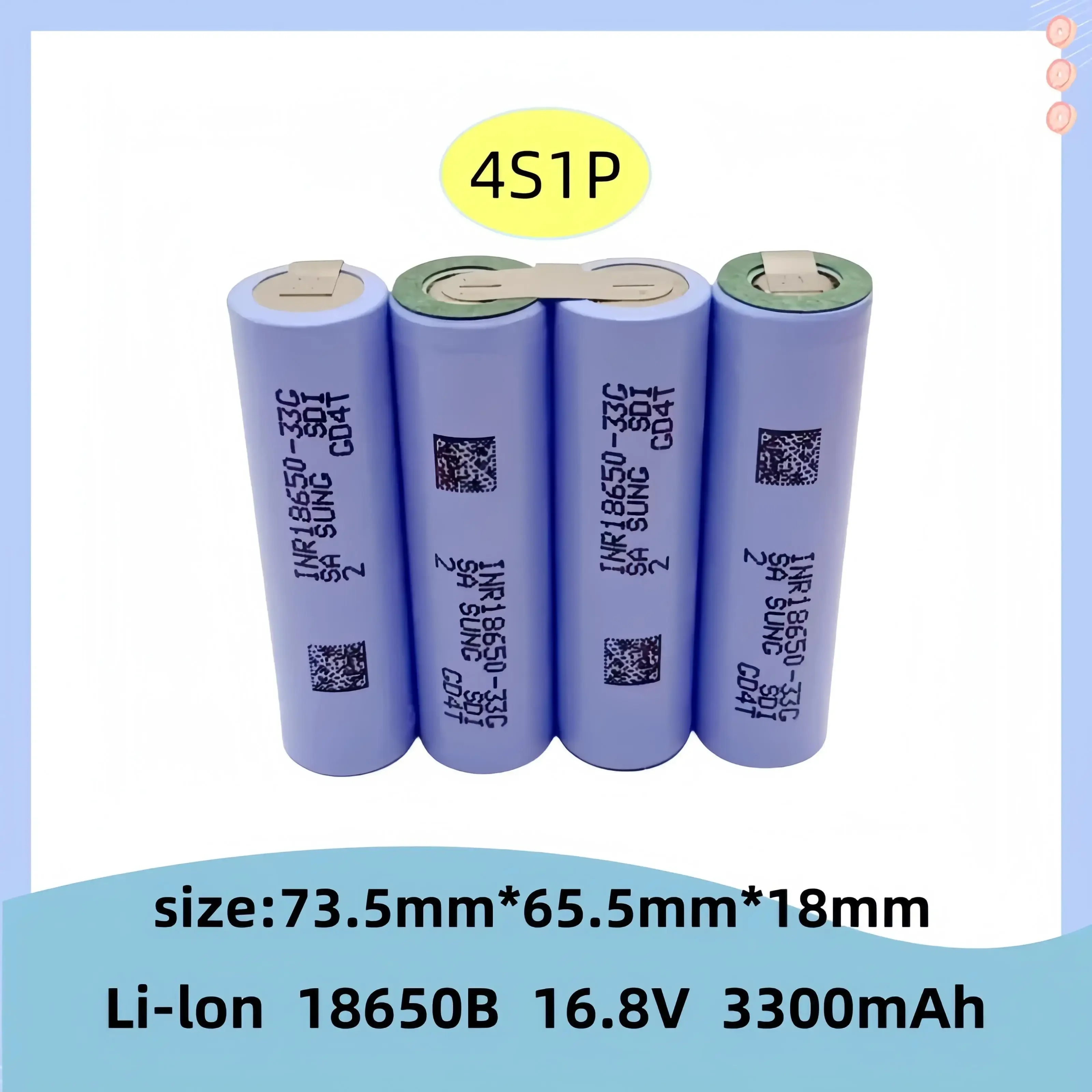 Wiederauf ladbarer Lithium-Ionen-Akku mit elektrischem Schrauben dreher, 2 s1p 3 s1p 3 s2p 4 s1p 4 s2p 5 s2p 6 s1p18650 33g 12V 16,8 V 21V 25,2 V 3,7 V V: Beige