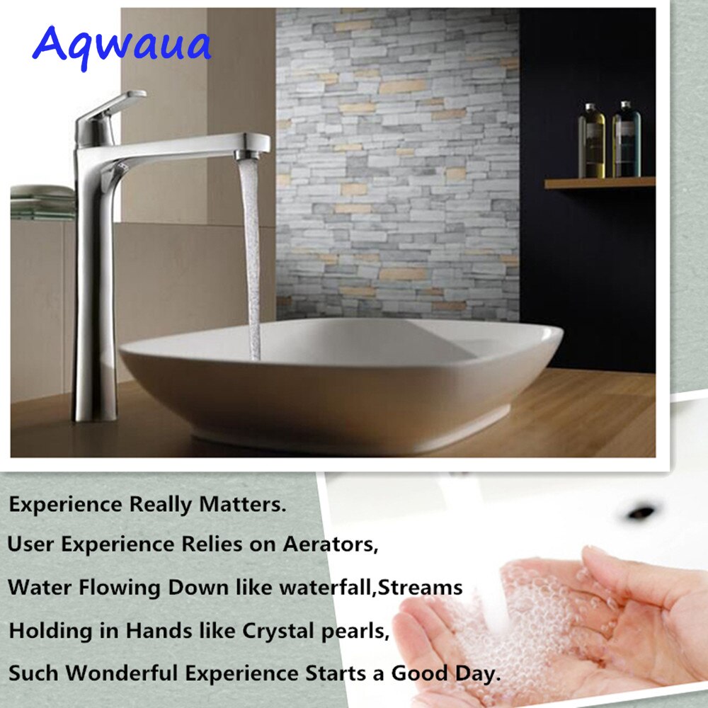 Aqwaua Rubinetto Della Cucina Aeratore 20MM Femmina Allegato sul Gru in Acciaio Inox SUS304 Pieno Flusso Beccuccio Gorgogliatore Filtro Accessori