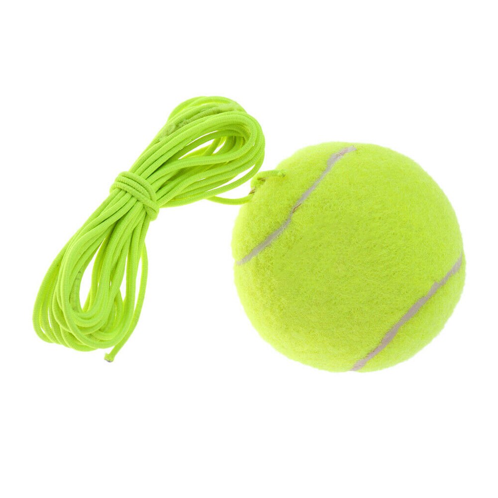 Tennistræner tennisboldtræning enkelt selvstuderende træningsrebound-værktøj med elastisk reb, tennisboldtræningsbolde: Default Title