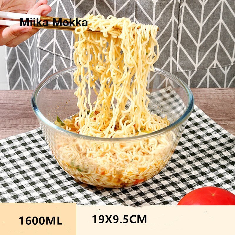 Cuencos de mezcla transparentes, Bol para almacenar recipiente para alimentos de cocina, ensaladas, cuencos para huevos, tazón de cocina de alta capacidad: E  1600ML