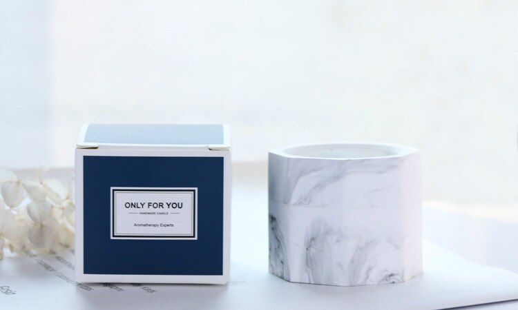 Lille kop til stearinlysfremstilling diy tom beholder stearinlys tilbehør beholder til stearinlysglas leverer med kasse: Hvid og grå