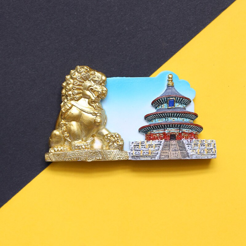 3d tourism commemorating fridge magnets great wall of Tiananmen Imperial Palace Beijing China Souvenirs collection: Temple of Heaven