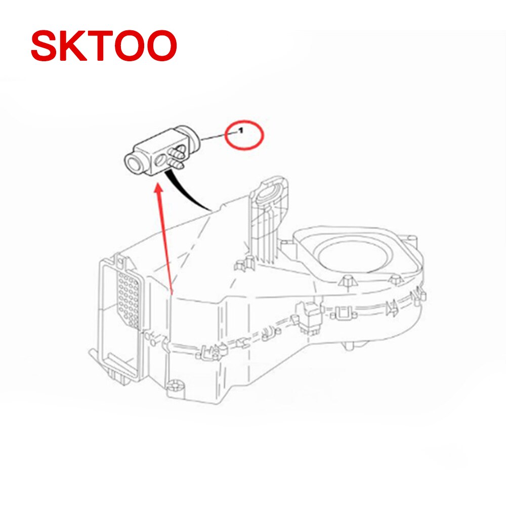 Luftkonditionering expansionsventil reglerar flöde oem 646197/95663104 för citroen zx/ax/fukang/elysee