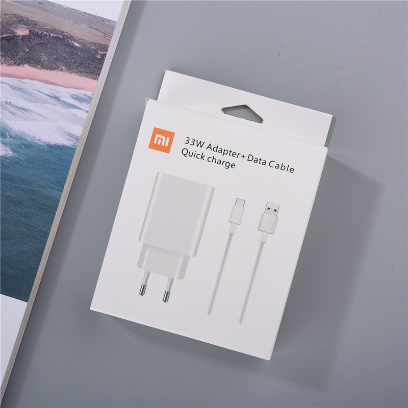 For Xiaomi Mi 10 10T Redmi Note 10 Pro Charger 33W EU Turbo Fast Charger 5A Type C For Mi 11 Lite 9 POCO M3 X3 F3 Redmi K30 Pro: EU set with box