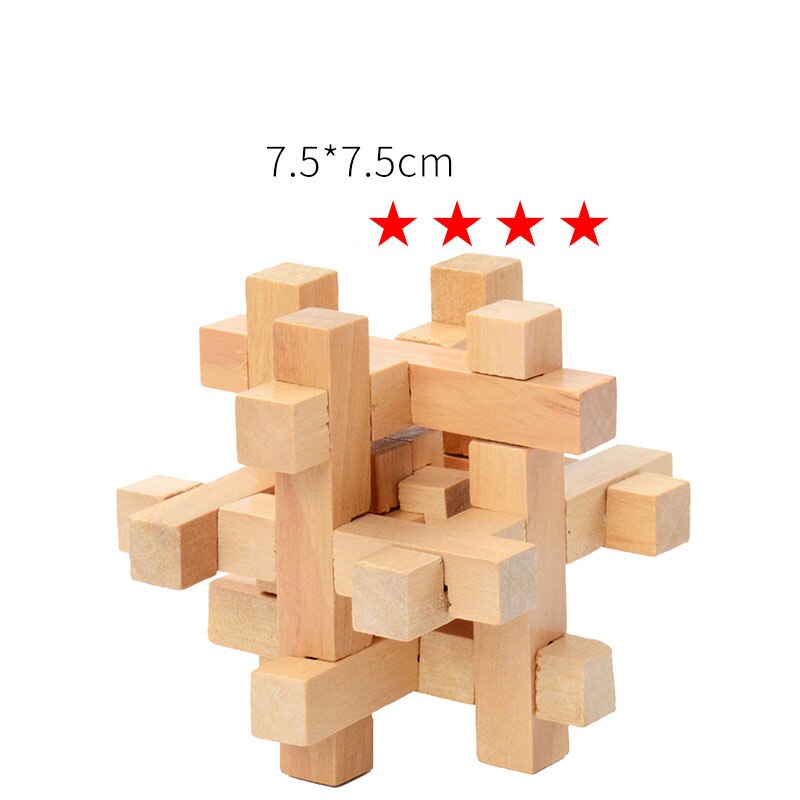 3D Houten Iq Nestelen Puzzel Burwood Puzzel Game Toy Volwassen Kinderen Intelligentie Anti-Stress