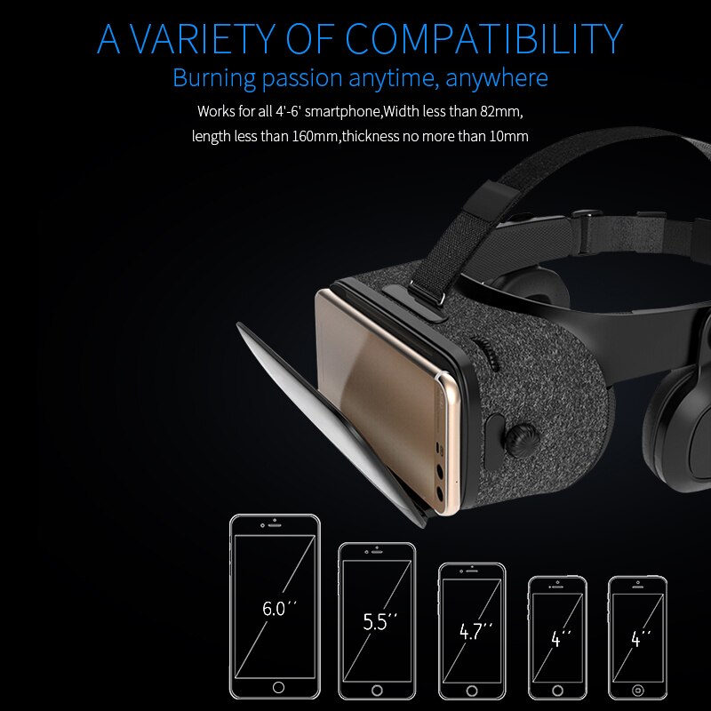 Original BOBOVR Z5 immersif réalité virtuelle casque stéréo 3D lunettes VR carton casque 120 FOV pour 4.7-6.2 'Smartphone