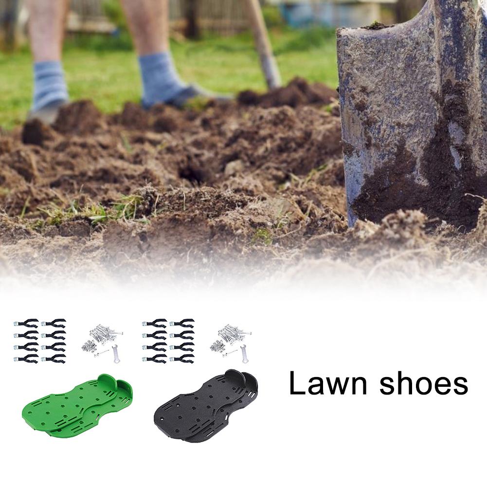 Chaussures d'aérateur de pelouse chaussures d'aération de pelouse avec pointes chaussures de pelouse robustes pour femmes hommes aérant votre pelouse racines herbe