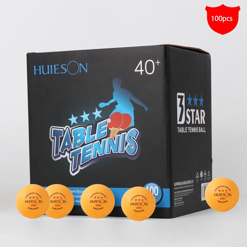 100pcs/box 3-Star X40+ ABS 2.8g Table Tennis Ping pong Balls White Orange Amateur Advanced Training Team Ball: Orange 100pcs