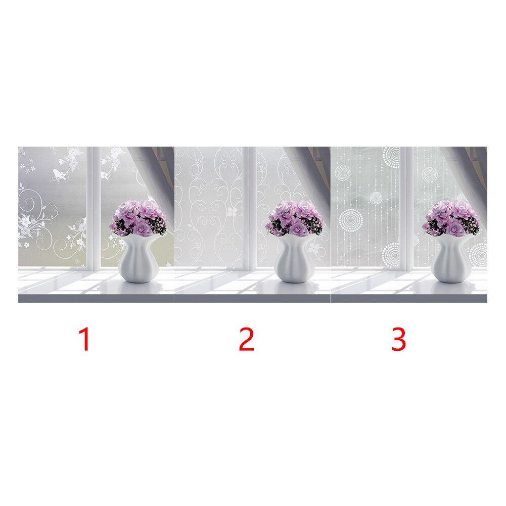 Frosted Waterproof Home Removable Bathroom Office Privacy Simple Self Adhesive Window Film Glass Sticker Kitchen Cling