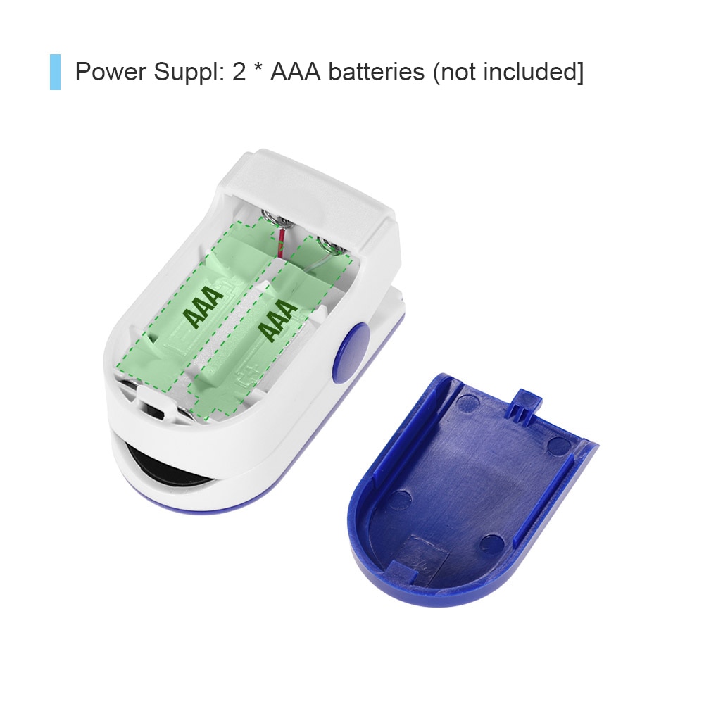 Fingerpulsoximeter blodiltmonitor iltmætningsmåler inden for 24 timer (uden batteri)