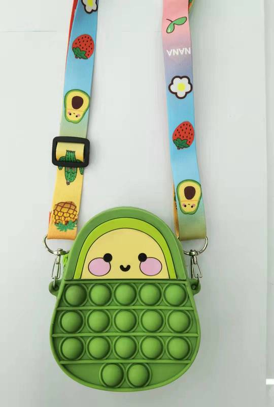 Neue Popper Sensorischen Popet Silikon Push Blase Schreibwaren Lagerung Tasche Popite Poppit Dekompression Geldbörse Popo Es Zappeln Spielzeug: Natural Black