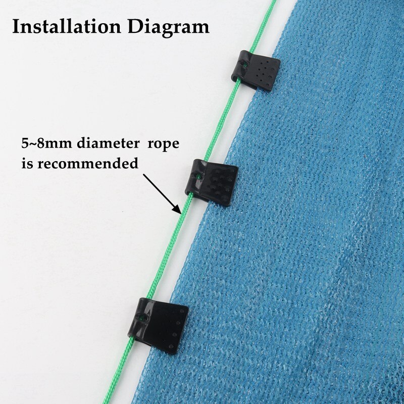 10~100pcs Sunshade Net Clip Hook Poultry Aquaculture Fence Net Hang Hook Insect proof Net fixing Clamp Curtain Cloth Fixing Clip