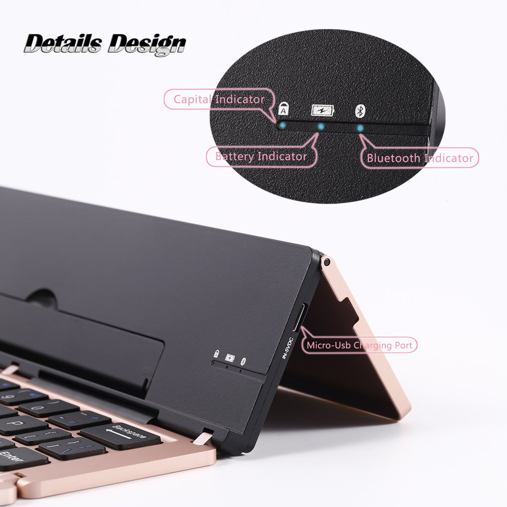 F18 Portable Metal Moonlight Box Keyboard Multi-Device Keyboard For Computers For Android For iOS Tablets