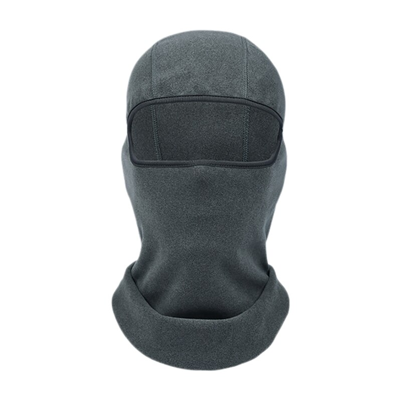 -Winter Warm Balaclava Thermische Winddicht Bivakmuts Full Face Caps Helm Liner Voor Mannen Vrouwen: Dark Gray