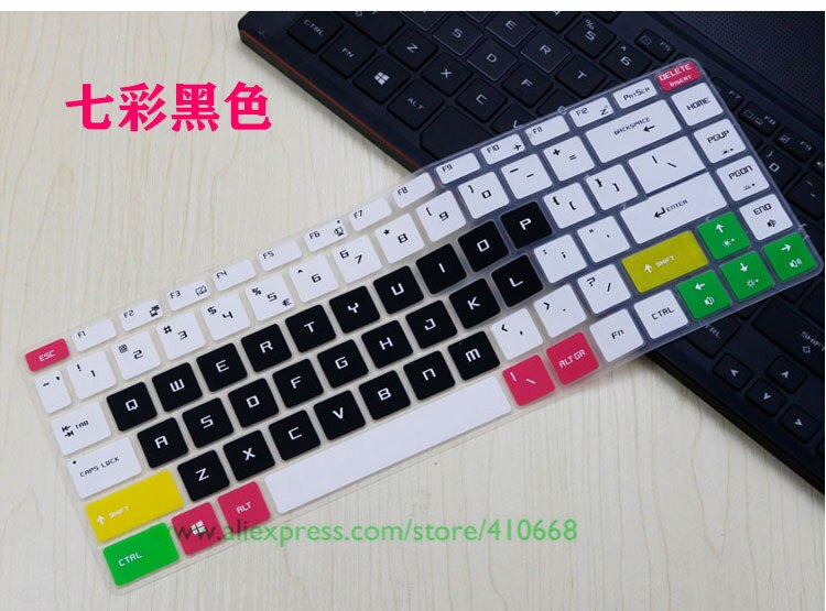 15.6 inch Laptop keyboard Cover Protector Skin For MSI GS65 GF63 P65 PS63 WS65 9TH station Creator Stealth 15" MSI PS42 Notebook: Candy black