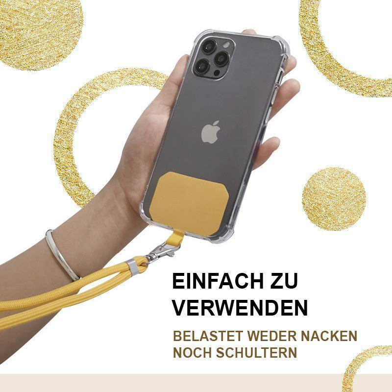 Universal crossbody nylon patch telefonsnöre telesladd telefon lanyard rem nylon mjukt rep mobiltelefon hängsnöre