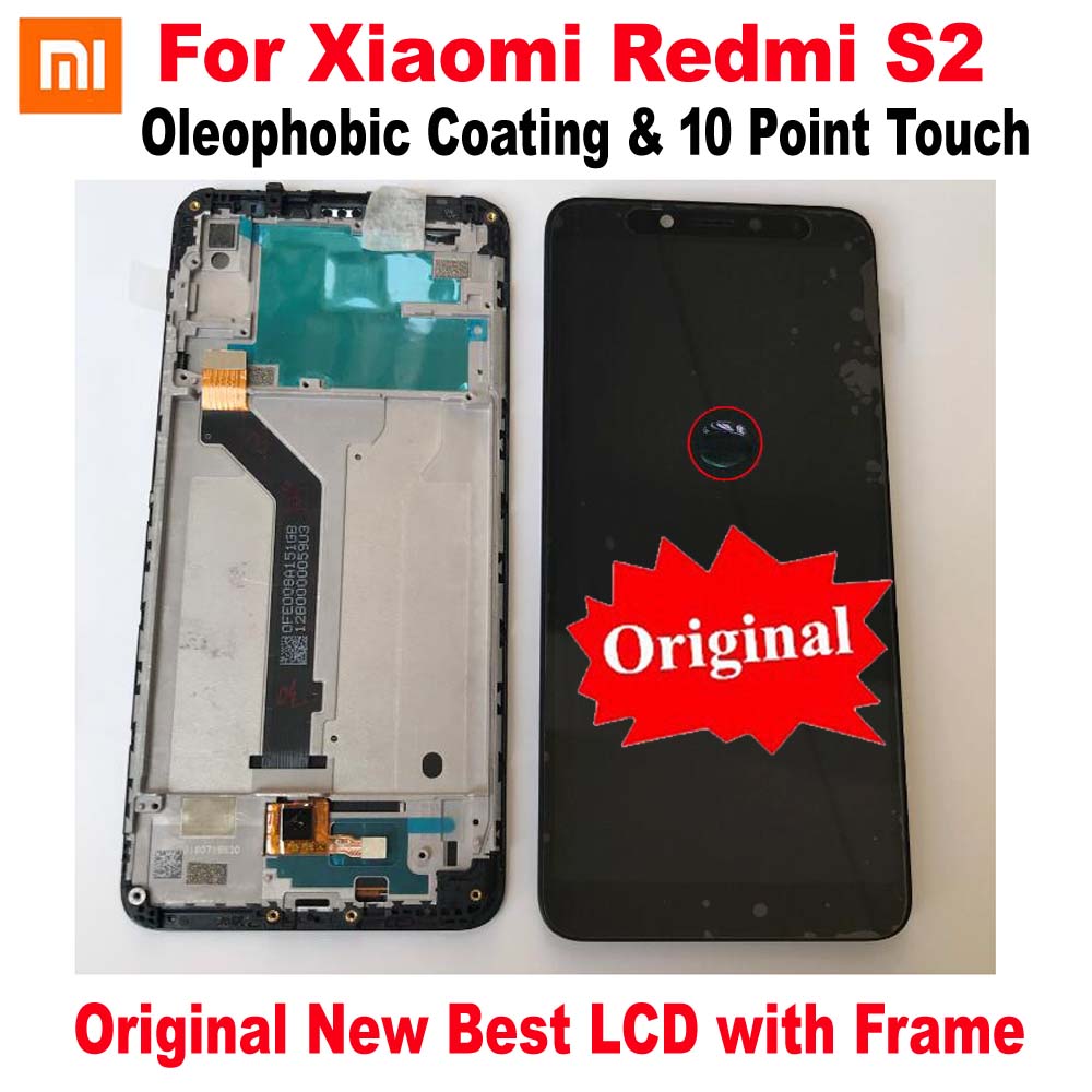 Pantalla LCD Original para Xiaomi Redmi S2 Y2 MONTAJE DE digitalizador con Pantalla táctil con marco de cristal y Sensor, 100%