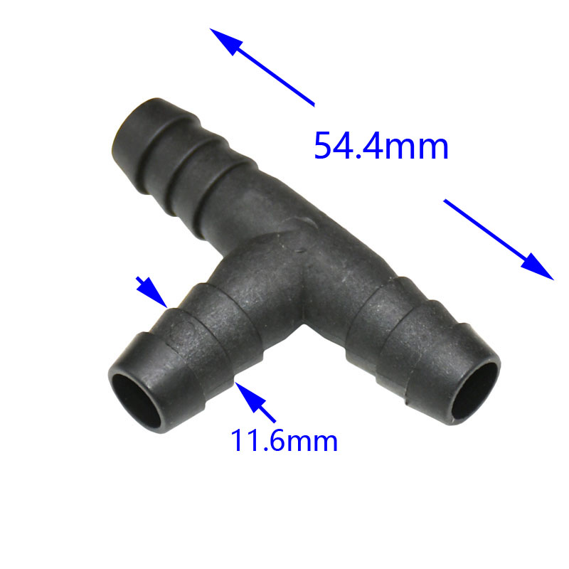 10mm vesiliitin t-liitos musta letku 3- -tie vedenjakaja kasteluletku piikkiliitännät 8 kpl: Default Title