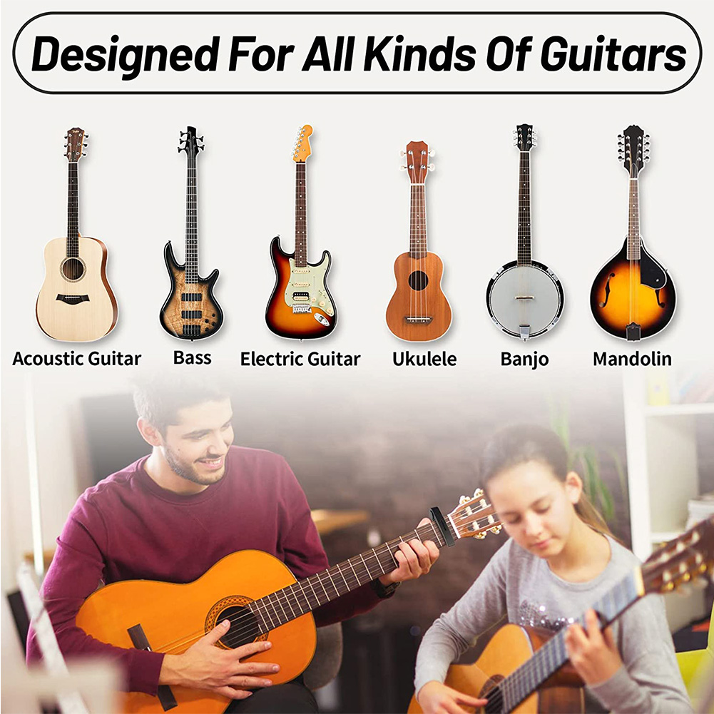 Cejilla de guitarra, Capo para guitarras acústicas y eléctricas de 6 cuerdas, mandolina de ukelele, aleación de aluminio, abrazadera de cambio rápido, accesorios para llaves