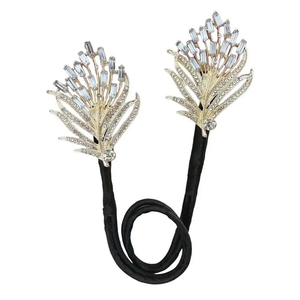 Koreaanse Stijl Vrouwen Haar Twister Temperament Prachtige Krullend Haar Haarspelden Elegante Lichtgewicht Knot Maker Haar Fixatie: Licht Geel Goud Kleur