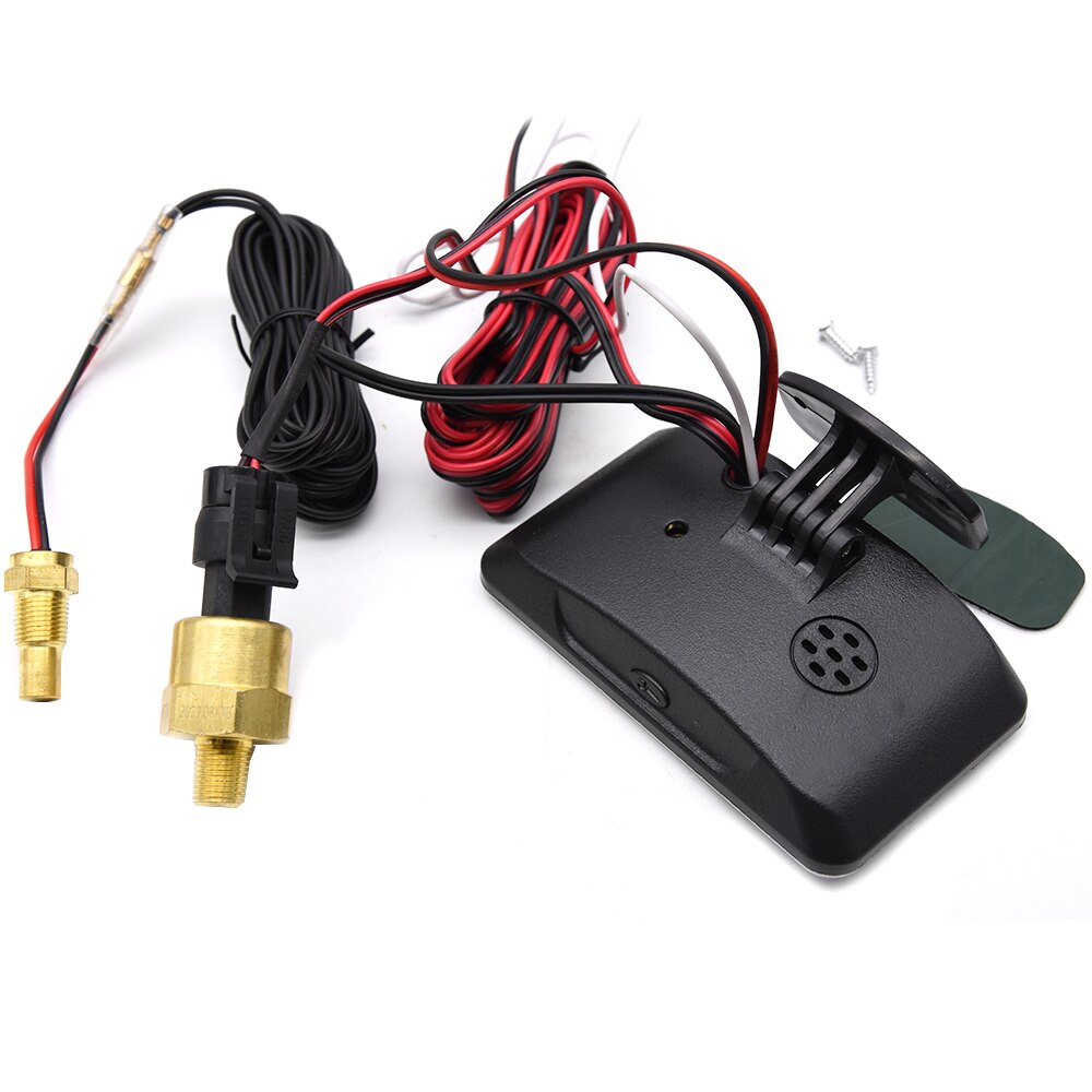 Waterproof Digital LCD Gauge 4 In 1 Digital Gauge Water Temp Gauge with Sensors Fuel Oil Pressure Gauge 1/8 NPT Voltmeter