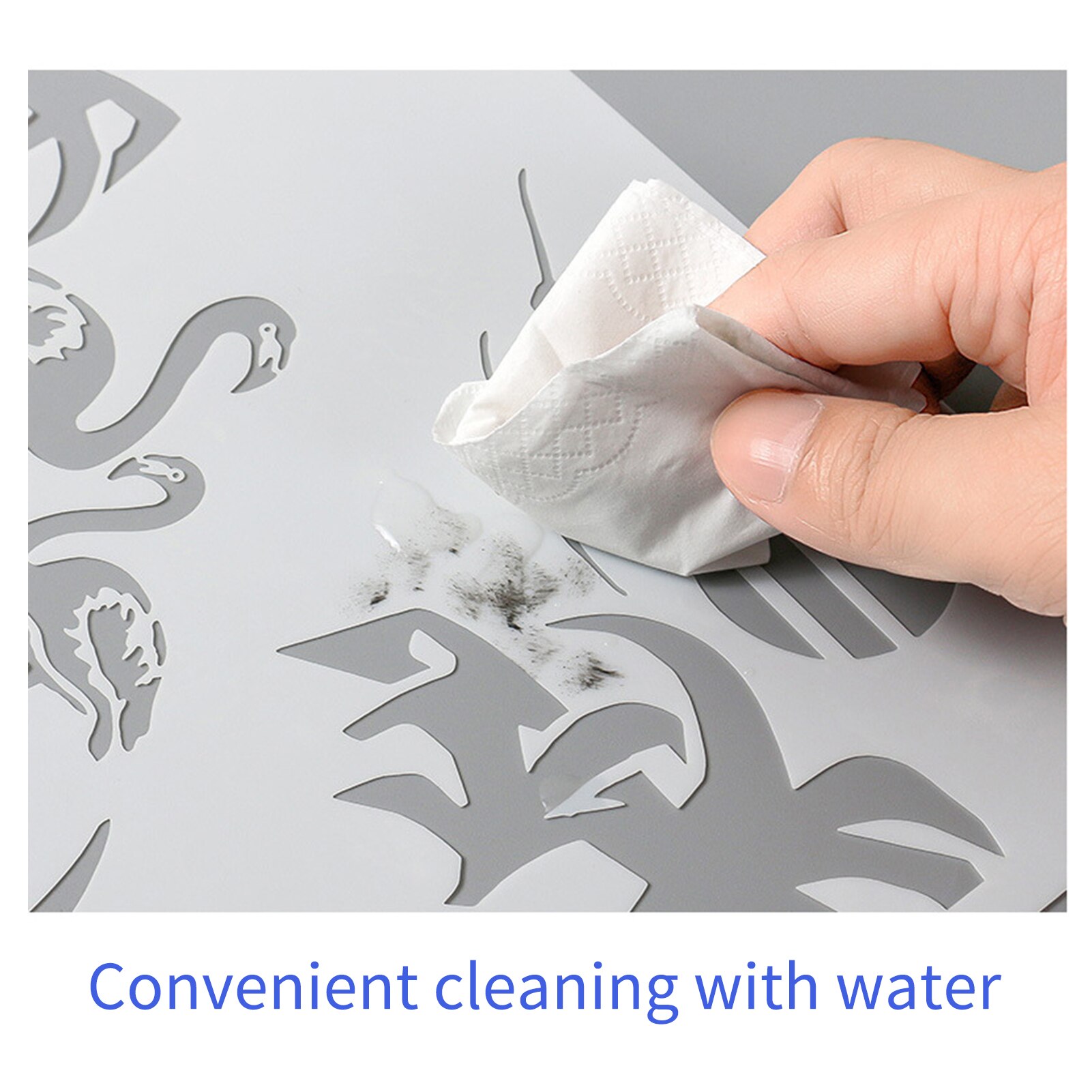 Multi-Functionele A4 Tekening Stencils Lanscape Bergrivier Sjablonen Holle Pp Plastic Sjablonen 16Pcs Herbruikbare