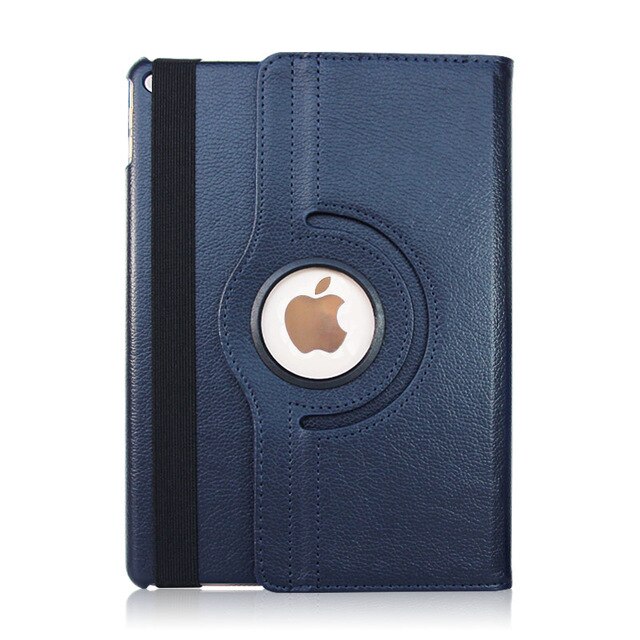 Funda para iPad Air 2, Funda inteligente con soporte giratorio 360, Funda magnética para despertador/Sueño automático para iPad Air 2 A1566 A1567: for iPad air dk blue