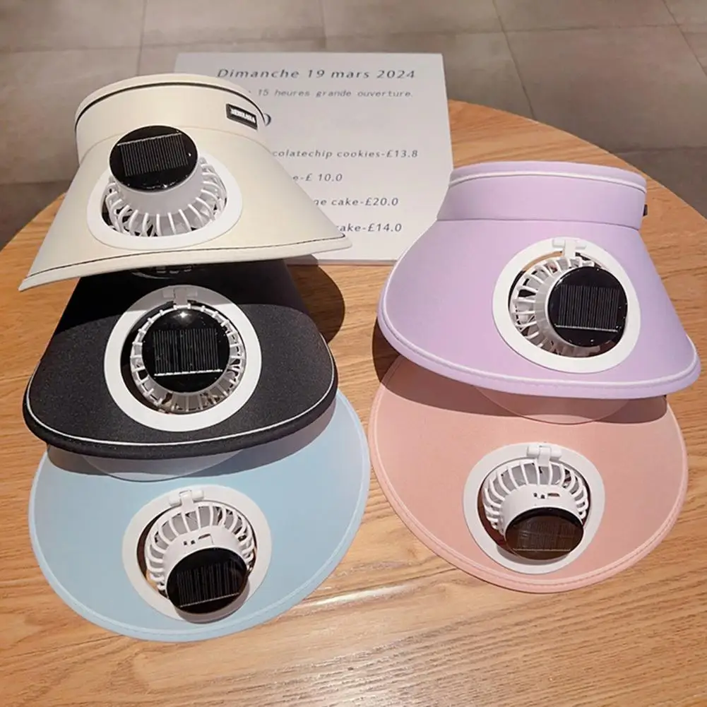 Sonnenhut für Männer und Frauen mit Ventilator, draussen-Visierhut mit Solar--/USB-betriebenem Ventilator, UV-Schutz, breite Krempe, Kühlhut, Camping-Sonnenkappe